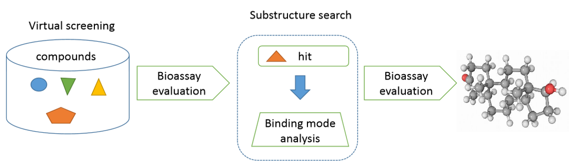 The diagram of virtual screening.